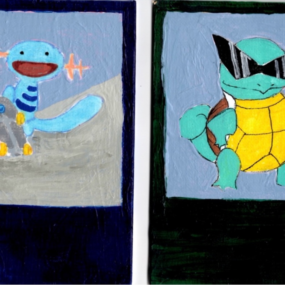Hand-Painted Pokémon Art Set